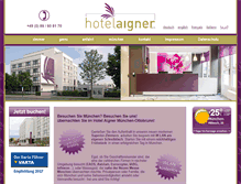 Tablet Screenshot of hotelaigner.de